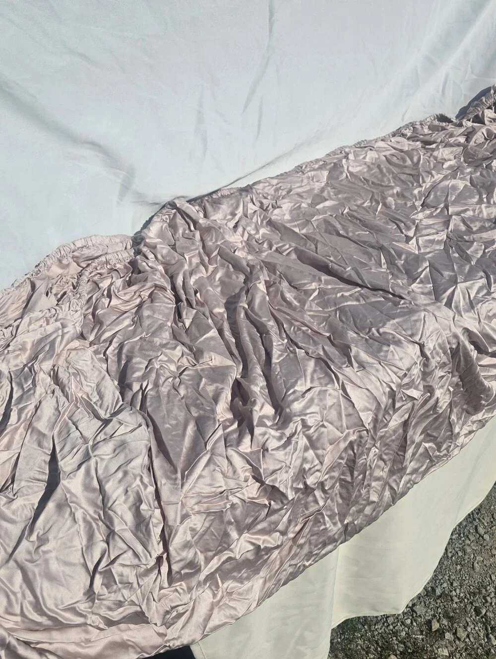 Quince SOFT BLUSH Bamboo Twin Fitted Sheet Set 1 Standard Pillow Case